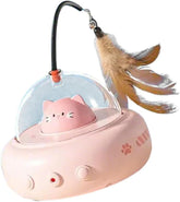 Smart Interactive Cat Teaser Toy with Feather & Light